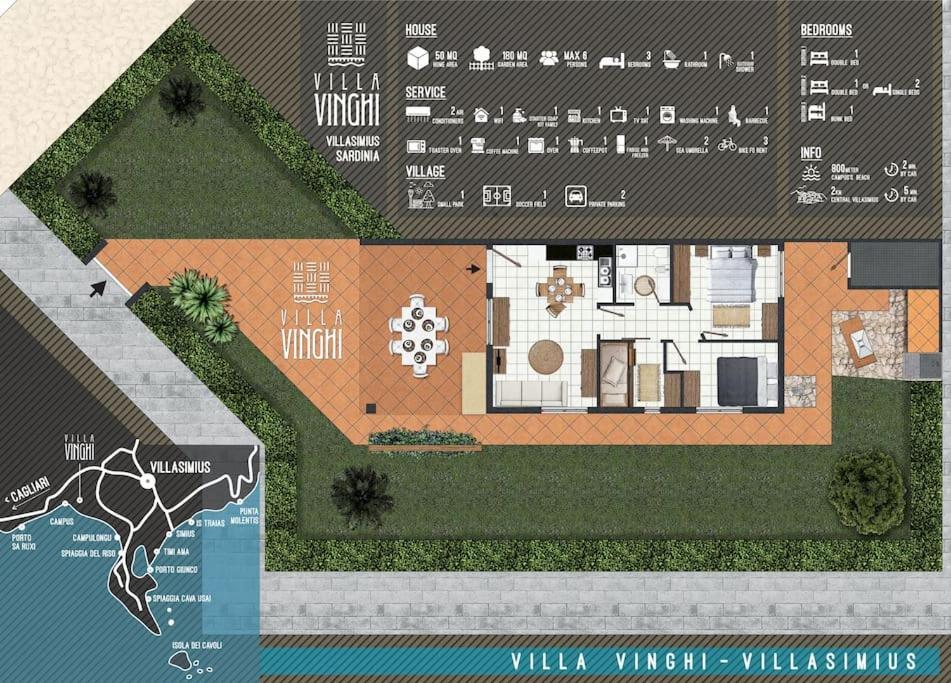 Villa Vinghi - ヴィッラシミーウス エクステリア 写真